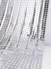 2入組派對背景金屬箔流蘇金屬絲窗簾成人兒童生日派對婚禮裝飾嬰兒淋浴用品