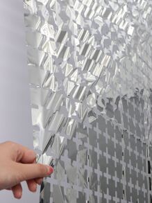 2入組派對背景金屬箔流蘇金屬絲窗簾成人兒童生日派對婚禮裝飾嬰兒淋浴用品