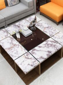 1pc Marble Pattern Wall Paper - Multicolor - View 7