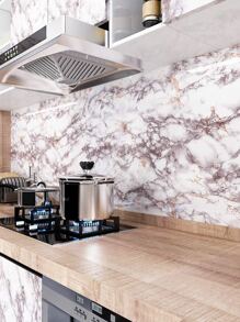 1pc Marble Pattern Wall Paper - Multicolor - View 2