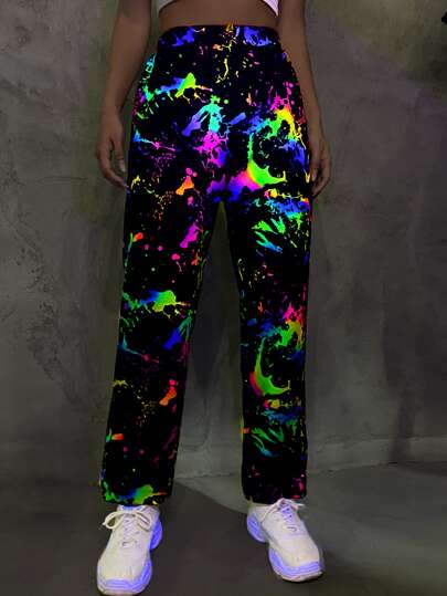 Coolane Reflective Graphic Print Sweatpants