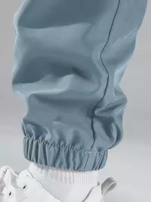 Manfinity EZcore 男士字母圖形束口插袋長褲