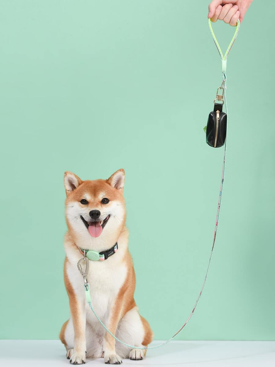 nicovaer 1入組PU寵物戶外垃圾袋分配器 - 黑色 - 查看 1