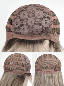 HAIRCUBE Pelucas de oro rosa de 28 pulgadas, pelucas onduladas largas con flequillo, pelucas onduladas doradas para mujeres, pelucas sintéticas esponjosas elegantes para uso diario en fiestas - Multicolor - Ver 4