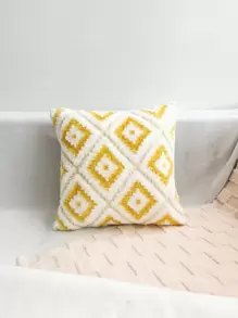 1pc Bohemian Style Square Plush Pillowcase For Living Room And Bedroom, All Seasons - Multicolor - View 3