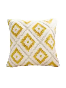 1pc Bohemian Style Square Plush Pillowcase For Living Room And Bedroom, All Seasons - Multicolor - View 4