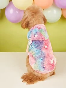 紮染寵物連帽衫 - 彩色 - 查看 1