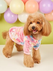 紮染寵物連帽衫 - 彩色 - 查看 2