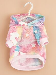 紮染寵物連帽衫 - 彩色 - 查看 3