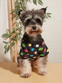 1 pieza Sudadera de mascota de lunares - Multicolor - Ver 1