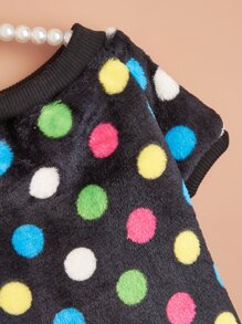 1 pieza Sudadera de mascota de lunares - Multicolor - Ver 4