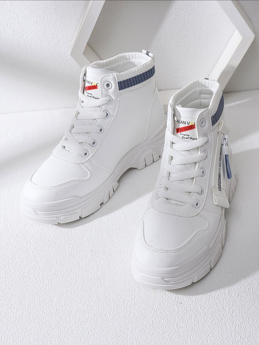 Alan Vincent 2024 New Autumn And Winter Shoes For Women White Shoes