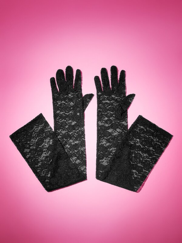 SHEIN MOD Lace Long Gloves SHEIN USA