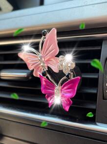 1pc Butterfly Design Máy làm mát không khí cho ô tô - Nhiều màu - Xem 2