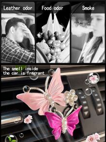 1pc Butterfly Design Máy làm mát không khí cho ô tô - Nhiều màu - Xem 6