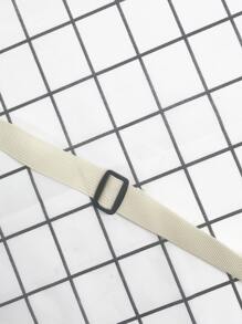 peach tree 时尚简约纯色小号斜挎包，休闲日常迷你尼龙轻便防水单肩包度假旅行节日户外学生男士礼物笔记本电脑单肩包储物包腰包斜挎包骑行包腰包趣味礼物旅行必备品节日必备品男士包露营斜挎包男士包夏季返校夏季包春假包斜挎包 - 米色 - 查看 5