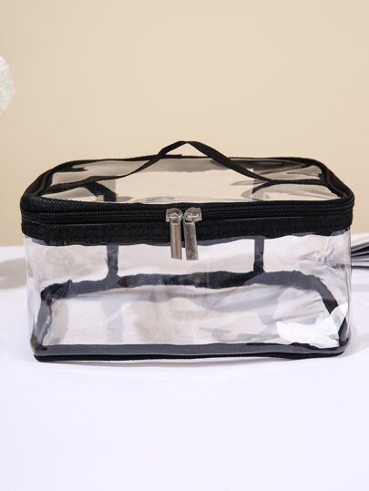 1pc Large Capacity Transparent Squared Cosmetic Bag, Cross-Border Hot-Selling Makeup Handbag Carrying Makeup Tools Portable Travel Clutch Bag For Women Storage Organizer Bag, Room Decor, Bags, Makeup Bag, Vanity, Travel, Make Up Bag, Travel Essentials, Organizer, Storage, Travel Essential, Makeup Organizer, Makeup Bags, Toiletry Bag, Desk Organiser, Cosmetic Bag, Makeup Pouch, Make Up Organizer, Vanity Accessories, Make Up Pouch, Makeup Bags,Cosmetic Bag,Makeup Organiser,Makeup Pouch,Vanity,Make Up Pouch,Travel Essentials,Pouch Bag,Travel Essential,Vanity Accessories,Small Makeup Bag,Large Capacity,Large Makeup Bag,Christmas Gifts,Travel,Gifts For Women Travel Essential,Pouch,Clutch / Small Handbag, Makeup Organizer,Brush Holder,Mini Pouch,Large Capacity Pouch,Gifts For Women,Christmas Gifts,Gift Ideas For Women,Makeup Pouch,Travel Essential