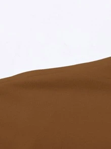 Manfinity Tops Nam Con số Slogan Đường phố - Cà phê nâu - Xem 4