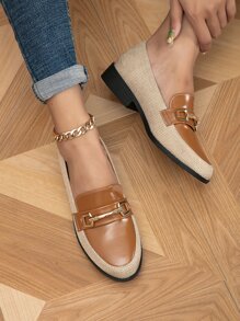 Giày bệt Nữ Khối Màu Thanh lịch - Nhiều màu - Xem 5