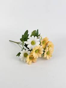 1束人造雛菊花 - 彩色 - 查看 2