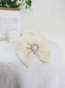 1pc Bow Design Curtain Holdback - Beige - View 2