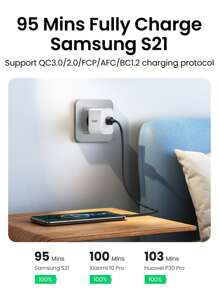 UGREEN USB Type C 充电器线 快速充电和同步数据线 快速充电 3.0 USB C 线 - 黑色 - 查看 5