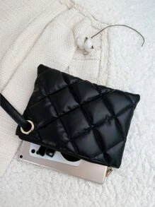 Argyle Quilted Square Bag Hight Quality Leather