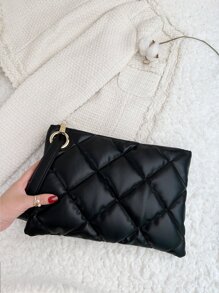 Argyle Quilted Square Bag Hight Quality Leather