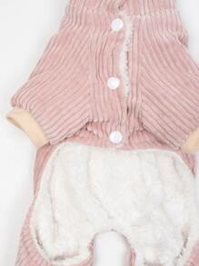 1入組兔子印花寵物連身褲 - 粉色 - 查看 5