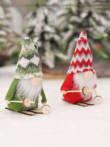 1pc Christmas Gonk Design Random Decoration Craft - Multicolor - View 2