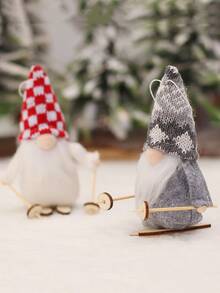 1pc Christmas Gonk Design Random Decoration Craft - Multicolor - View 3