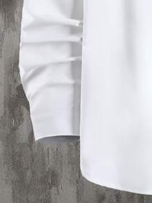 Manfinity Men 1pc Slogan Graphic Shirt - White - View 4