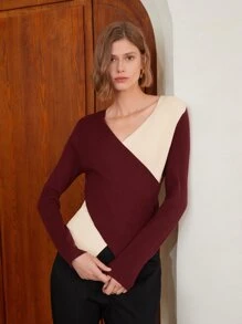 MOTF PREMIUM WOOL-MIX TWO-TONE JUMPER - Multicolor - View 5