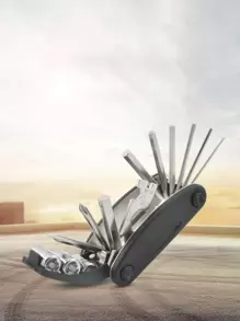 16-In-1 Motorcycle Repair Combination Tool Set - Black - View 2