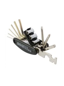 16-In-1 Motorcycle Repair Combination Tool Set - Black - View 4