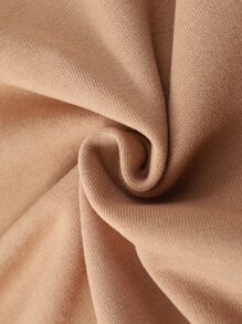 Manfinity Lỏng lẻo phù hợp Nam Đồ họa Chữ cái Lót nhiệt Áo nỉ - Màu Khaki - Xem 6