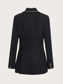 SHEIN Unity Damskie Marynarki Guziki Prosty Elegancki