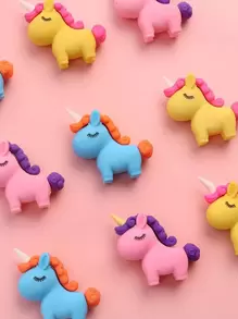 1pc Unicorn Design Random Eraser - Multicolor - View 1