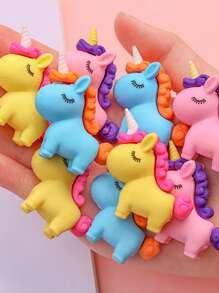 1pc Unicorn Design Random Eraser - Multicolor - View 5