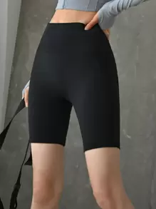 DAZY Wide Waistband Sports Shorts