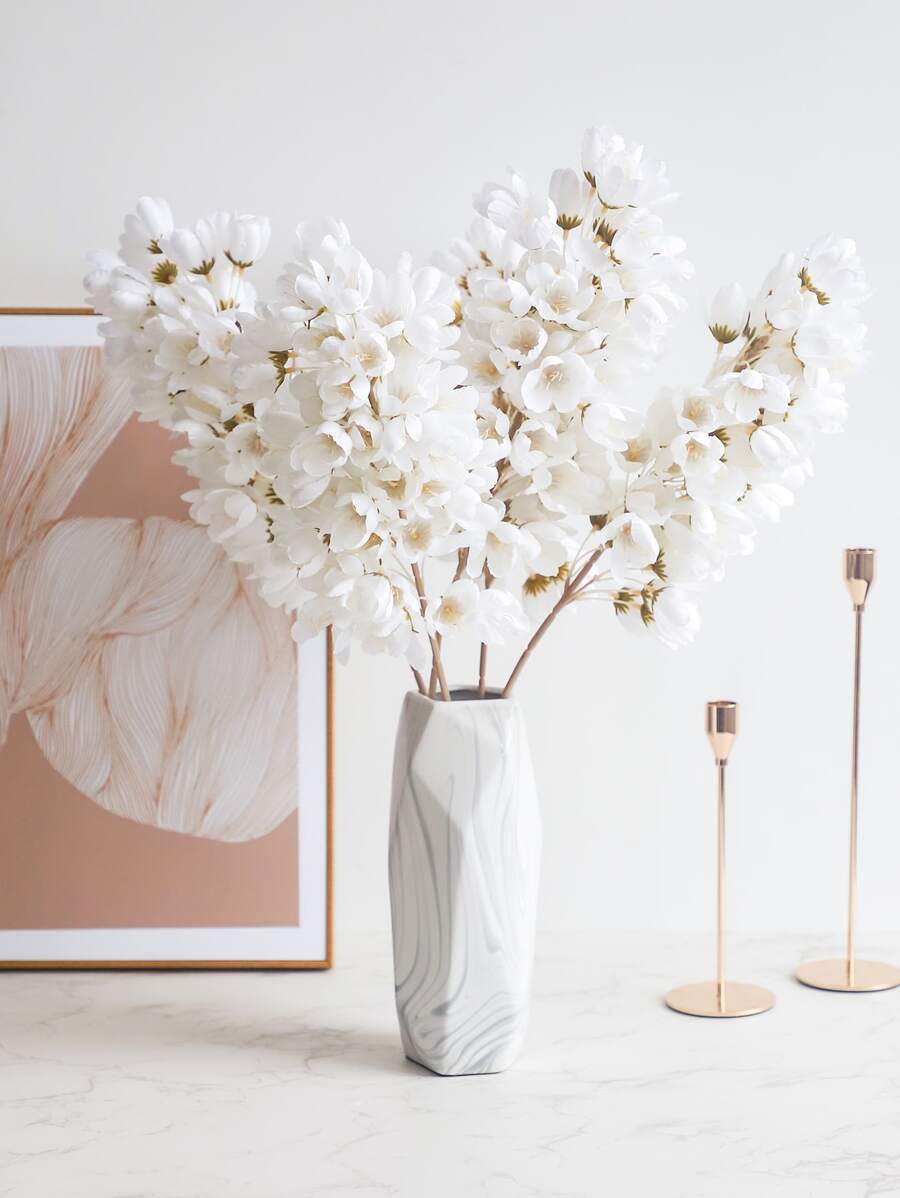 1 Branch Artificial Flower, Silk Robinia Flower Fake Hydrangea Faux