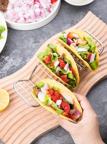 SHEIN Basic living 1pc Stainless Steel Taco Holder Stand