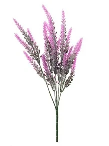 1pc Artificial Lavender Decor Flower, Home Vase Arrangement, Outdoor Garden Decor, Bridal Bouquet & Wrist Corsage Material - Multicolor - View 2
