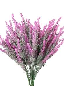 1pc Artificial Lavender Decor Flower, Home Vase Arrangement, Outdoor Garden Decor, Bridal Bouquet & Wrist Corsage Material - Multicolor - View 3
