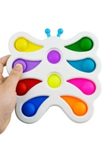 1pc Bướm có hình dạng màu sắc ngẫu nhiên Đồ chơi thần tài đẩy bật - Nhiều màu - Xem 3