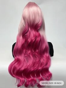 13*3 Lace Front Long Body Wave Synthetic Wig - Two-Tone - View 3