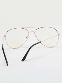 Men Aviator Frame Eyeglasses - Gold - View 3