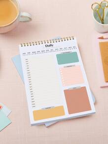 1 pieza Cuaderno de Agenda diaria de color combinado - Multicolor - Ver 1