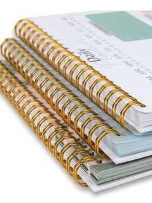 1 pieza Cuaderno de Agenda diaria de color combinado - Multicolor - Ver 3