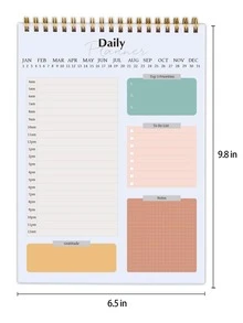 1 pieza Cuaderno de Agenda diaria de color combinado - Multicolor - Ver 4